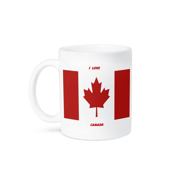 3dRose, I Love Canada, 15oz Mug