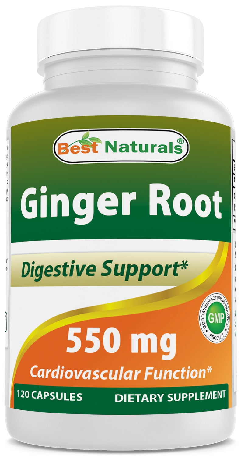 Best Naturals Ginger Root Supplement 550 mg 120 Capsules