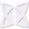thumbnail image 1 of Ekena Millwork CMP26CM2-02000 26 in. OD x 2 in. ID Square Cosmo Architectural Grade PVC Contemporary Ceiling Medallion - 2 Piece, 1 of 1