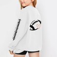 thumbnail image 5 of KAUOD Girls Letter Print Sweatshirt Football Graphic Crewneck Pullover Long Sleeve Sweaters Kids Casual Fashion Top School Hoodies, 5 of 6