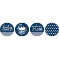 thumbnail image 2 of Darling Souvenir Candy 190 Pcs Baby Shower Theme Stickers DIY Chocolate Labels-Blue, 2 of 2