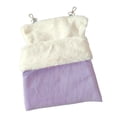 thumbnail image 3 of Saco de dormir para petauros del azúcar, accesorios para jaula, hamaca grande y cálida para hámster, para otros animales pequeños, jerbos y hámsters. Púrpura, 3 of 9