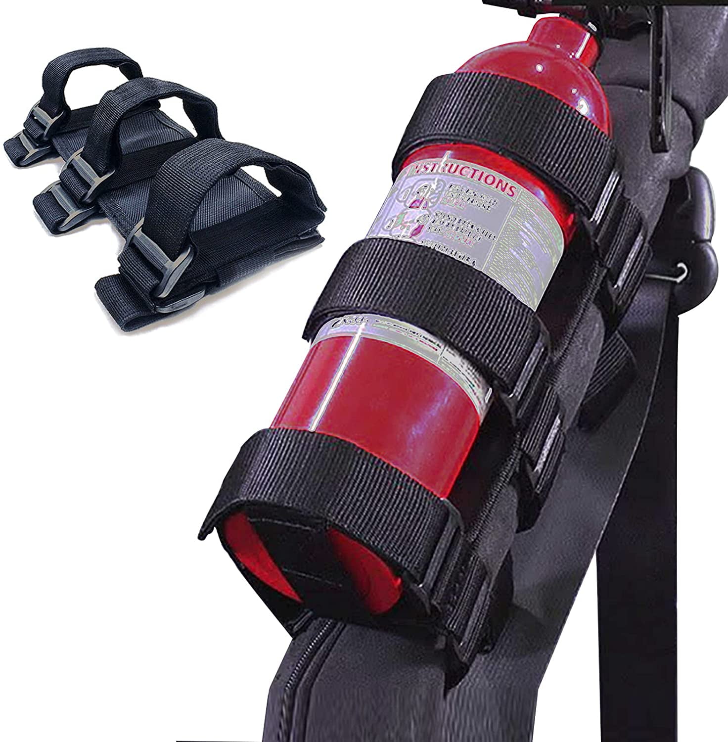 Outlet Shopping Handheld Extinguisher Holder for Jeeps with Steel Brackets and Double Stitching