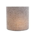 thumbnail image 6 of Aspen Creative 31191 Transitional Drum (Cylinder) Shaped Clip-on Construction Lamp Shade in Grey, 5" Wide (5" x 5" x 5"), 6 of 6