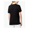 thumbnail image 2 of Carbon Copy Womens Flamingo Pineapple Palm Graphic T-Shirt, Black, X-Large, 2 of 2