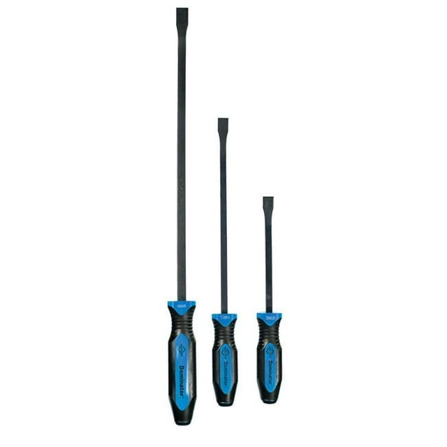 Mayhew Tools 14071BL 3 Piece Dominator Curved Pry Bar Set, Blue