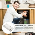 thumbnail image 5 of 2 Pcs Cabinet Hinges Kitchen Furniture Soft Close Self Closing Spring Stainless Steel Automatic, 5 of 6