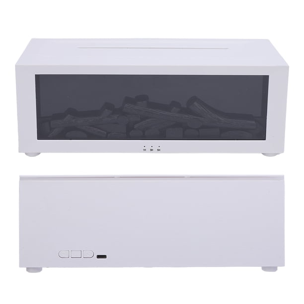 Humidificador para chimenea Con Llama 3D, Difusor de Aromas de Escritorio Con Aromas Silenciosos y Efecto Visual de Llama Colorida para el Hogar, la hábitaciana y la Oficina Oficina