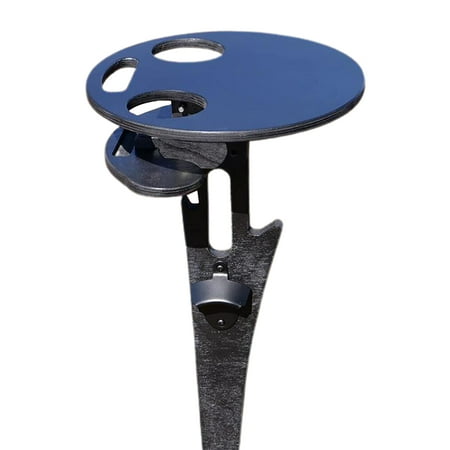 CreativeArrowy Tables Easy To Carry Wine Glass Rack Portable Wooden Outdoor Beach Picnic Camping Mini With Foldable Round Desktop