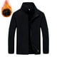 thumbnail image 1 of Fiudx Chaqueta de Invierno, Abrigo Acolchado y Cálido, Suéter de Cuello Alto, Forro Polar Térmico Ligero, para Deportes Al Aire Libre, Estilo Masculino, Lujoso a Máquina., 1 of 6