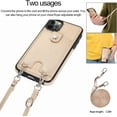 thumbnail image 5 of Phone Case for iPhone 14 Pro Max with Card Holder for Women Men,iPhone 14 Pro Max Crossbody Cases with Strap Lanyard for Girl,PU Leather Anti-Lost Strap Case for iPhone 14 Pro Max 6.7",Gold, 5 of 13