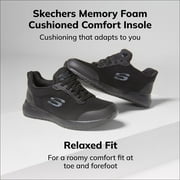 Skechers Women's Squad Food Service Slip-Resistant Shoes, Relaxed Fit with a Lace-Up Front