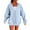 Light blue, variant on Hoodies for Women Hoodie Fall Zipper Long Sleeve Hoodie Hooded Sweatshirt Top Outdoor Sweatshirt Shirt Hemlock