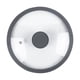 thumbnail image 1 of Tapa universal para ollas, tapa de vidrio para ollas, utensilios de cocina, tapa de sartén portátil, silicona 24cm gris, 1 of 9