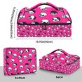 thumbnail image 3 of Iauyy Casserole Carrier for Hot Food Insulated Casserole Travel Carry Bag with Lid Food Warmer Bag for Party/Picnic,Black Cartoon Skull Background, 3 of 7