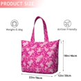 thumbnail image 4 of Pink Breast Cancer Travel Tote Bags for Women Carry On,Large Weekender Bags for Women Travel,Multi Functional Duffle Bag for Work,Shopping,Sports, 4 of 5