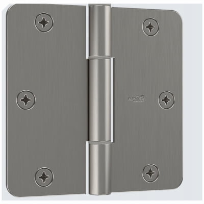 

National National Hardware s squeak-guard 3-1/2 5/8th radius Satin Nickel radiu
