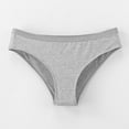 thumbnail image 2 of XuJwPNcy Women's Underwear Cotton Solid Color Panties Low Rise No Show Briefs Soft Stretch Breathable Ladies Panties, 2 of 3