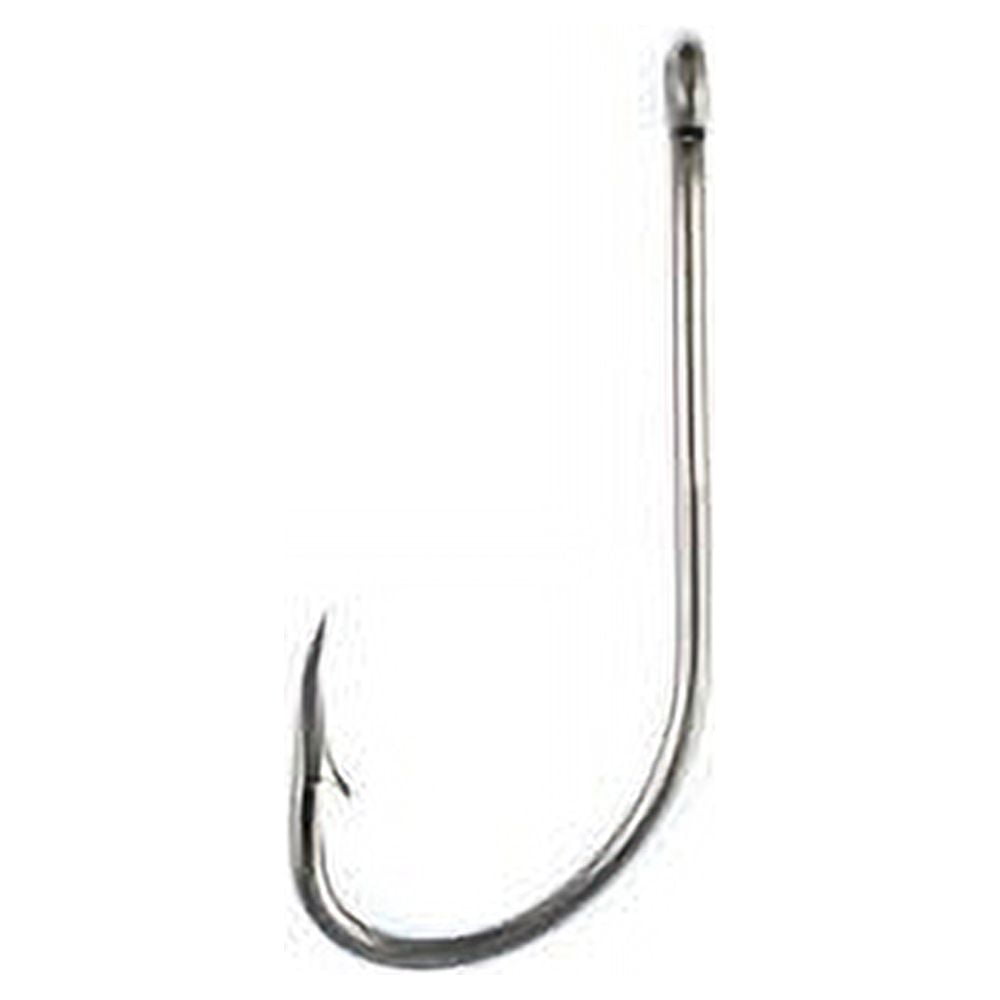 (2 pack) Eagle Claw 084FH-12 Plain Shank Offset Hook, Bronze Plated, Size 12