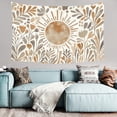 thumbnail image 4 of Bohemian Tapestry Wall Hanging, Neutral Earth Tone Boho Sun Tapestries for Dorm Living Room Bedroom Decor,Boho Wall Art,Sofa Cover,Photo Background,40"x30", 4 of 8