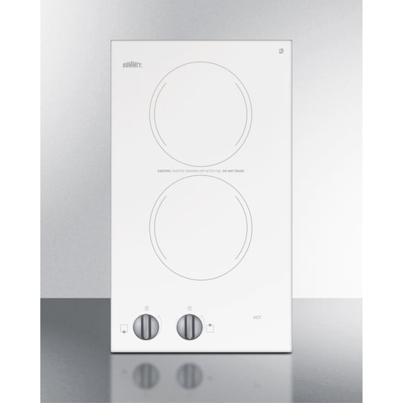 12"" Wide 115V 2-Burner Radiant Cooktop