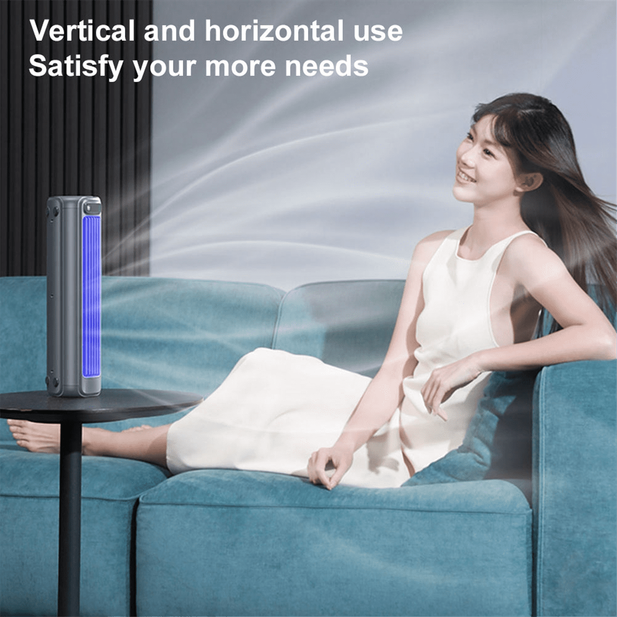 Portable Air Conditioning Cooling Fan Multiple Adjustable Gears Home Office Kitchen Cooling Fan Home Wall Mounted Fan,1*Fan 1*Data cable 2*Hook