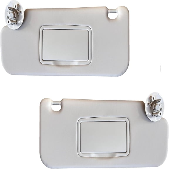 Sun Visor Fits for Chevy Cruze 2011 2012 2013 2014 2015 2016 2017 2018 2019 Pair Set Left Right (Gray Atmosphere 2 Screws)