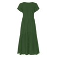 thumbnail image 3 of Ketyyh-chn99 Robes d'Été pour Femmes Plage Grande Taille Robe d'Été Robe Extensible Robe de Plage Automne Décontractée Ample Mini-Robe Vert,P, 3 of 4