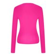 thumbnail image 6 of BUIgtTklOP Womens Tops Clearance 2024,Women's Casual Round Neck Solid Color Long Sleeve T Shirt Pullover Tops, 6 of 6