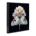 thumbnail image 3 of Stupell Industries French Country Moth & White Flowers Black Floating Frame Canvas Art, 18 x 18, by RB, 3 of 8