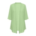 thumbnail image 6 of jiaxiM Lightweight Cardigans for Women 2026 Summer Chiffon Breathable Cardigan Half Sleeve Open Front Long Kimono Cover Ups, 6 of 6