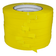 T.R.U. UPVC-24BS Yellow Poly Bag Sealing Tape: 3/8 in. x 180 yds. (Pack of 10)