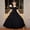 Black, variant on Girls Formal Tulle Princess Dress, Elegant Puffy Net Dress for Flower Girl Junior Bridesmaid, Wedding Birthday Party Special Occasion Gown Age 3Y-14Y Red 130