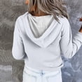 thumbnail image 6 of ZSQDM Crop Zip Up Hoodie Women Hoodie Mid-weight Pullover Hooded Sweatshirt for Women Sweater Vest Women Women Sweatshirt （Xxxl）, 6 of 6
