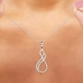 thumbnail image 3 of 2.00Ct 14K White Gold Plated Lab Created Diamond Round Cut Infinity Wedding Jewelry Set, 3 of 3