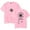 Pink, variant on Quackity For The World T-Shirt Women Men Crewneck Casual Short Sleeve Fashion Tee