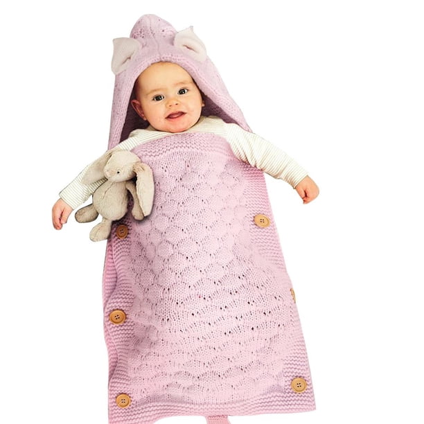 Sobres De Dormir Para Bebés, Bolsas Para Cochecito, Manta Envolvente Para Bebé, Saco De Dormir De Punto Para Bebés De 0 A 12 Meses Minnieouse BA001252-06