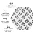 thumbnail image 3 of Lsque Black Squirrel Pattern 4" Drink Coasters Set of 4, PVC Leather Absorbent Coasters, Table Coaster Set Decorative Coffee Cup Coasters Housewarming Gift -Hexagon, 3 of 6