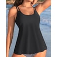 thumbnail image 4 of Traje de baño Tankini Talisea 2025 para mujer, color negro, 4 of 6