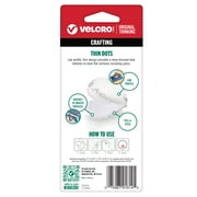 (2 pack) VELCRO Brand Thin General Purpose Tape | General Purpose/ Low Profile | Perfect for Home or Office | 3/8 Circles , 56-Count - Clear