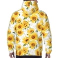 thumbnail image 7 of Sikiie Artistic Marble Pattern Sunflower Men's Hoodie, Essentials Hoodie, Sweatshirt, Pullover Hooded Sweatshirt for Men-4X-Large, 7 of 7