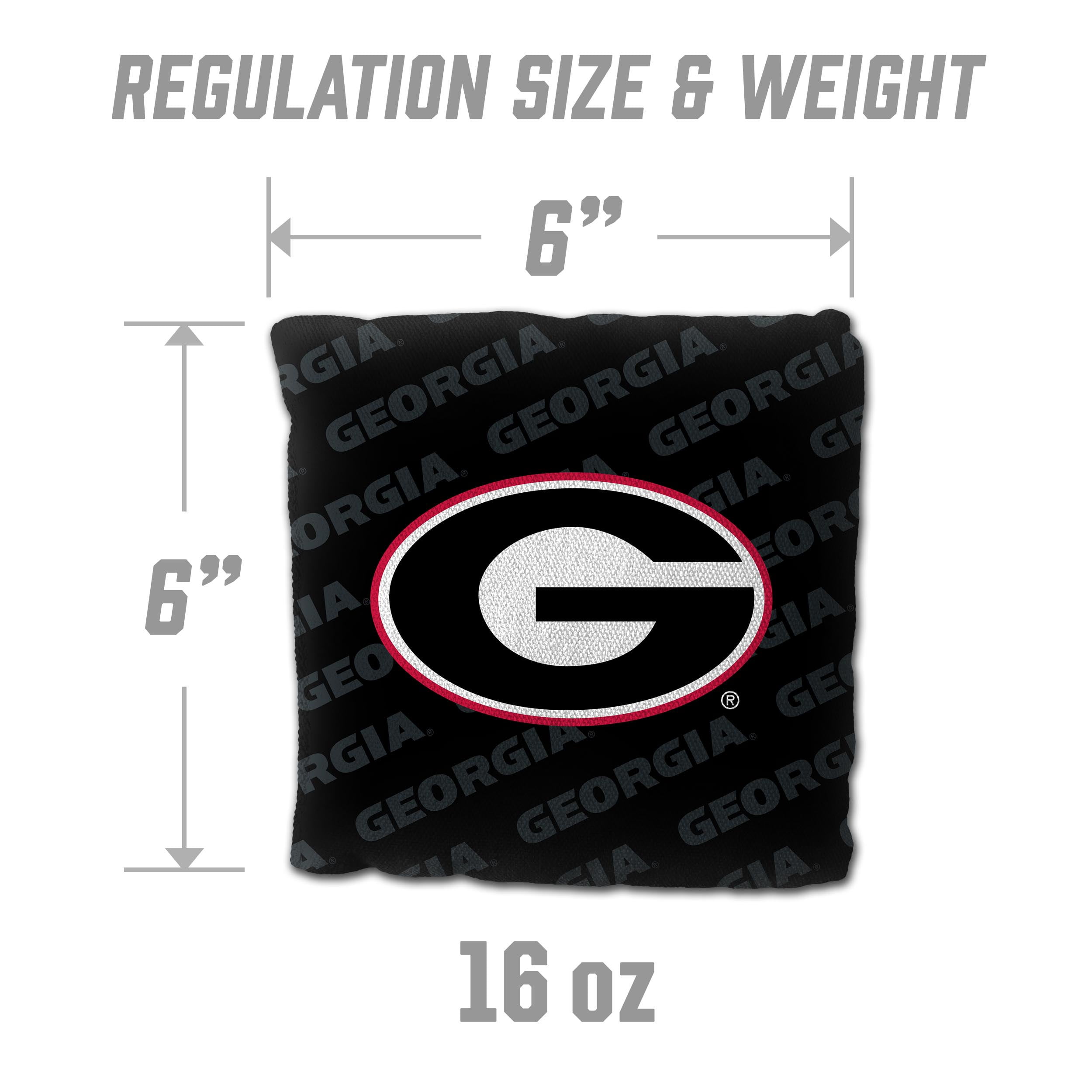 NCAA Georgia Bulldogs Cornhole Bags - 4PK - Black