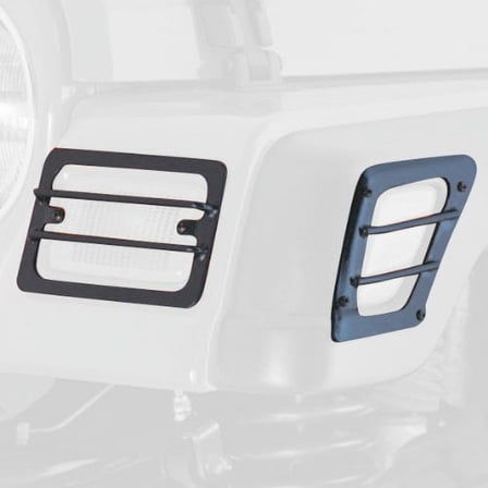 Rugged Ridge by RealTruck Turn Signal/Side Marker Euro Guard Kit | Black | 11231.01 | Compatible with 1997-2006 Jeep Wrangler TJ