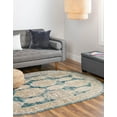 thumbnail image 3 of Rugs.com Lola Collection Rug – 5' x 8' Oval Oval Blue Medium Rug Perfect For Living Rooms, Large Dining Rooms, Open Floorplans, 3 of 9