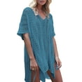 thumbnail image 2 of Cogild Swimsuit Cover Up for Women Crochet Sleeveless Tunic V Neck Bikini Beachwear Sheer Bathing Suit Coverups, 2 of 6