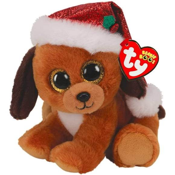 TY Beanie Boo HOWLIDAYS -Christmas Dog with hat - 6""