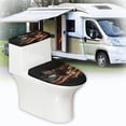 thumbnail image 6 of HELLHERO Toilet Seat Covers Set Washable for Hotel Easy to Clean Bathroom Toilet Cozy Set, 6 of 8