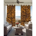 thumbnail image 3 of Yellow Black Blackout Curtains 96 Inch Length 2 Panels Set, Modern Abstract Art Stripes Full Shading Curtains for Windows, Blackout Curtains for Bedroom Living Room 52"x96", 3 of 8
