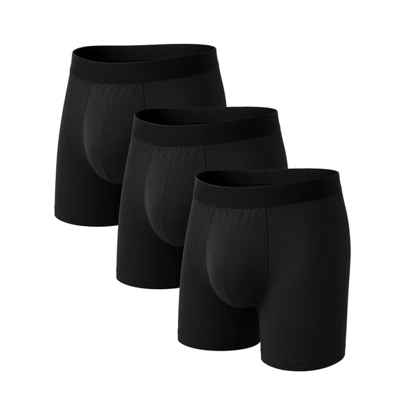 Mens Incontinence Underwear, CaiDieNu 3 Pack Washable Reusable Cotton Leak Proof Boxer Briefs, 150ml Absorbency Incontinence Underwear for Men
