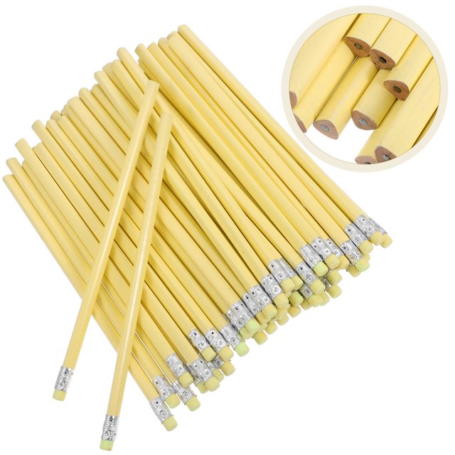 OULII 50 Pcs Crayons Graphite pour Projets Créatifs et Devoirs Fournitures Scolaires